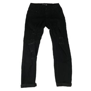 Ci Sono Denim Collection Black Women's Distressed Jeans Size 11